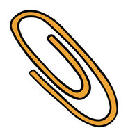 Hand Drawn Paperclip Sticker